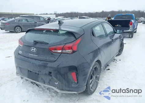 2019 Hyundai Veloster Turbo R-Spec from USA, damaged, VIN KMHTH6AB2KU009119